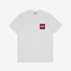 Fila Box Logo - Miesten Poolopaita - TummanPunainen | FI-24499